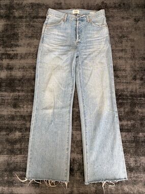 Citizens Of Humanity Light Blue Wide Leg Aninna Jeans